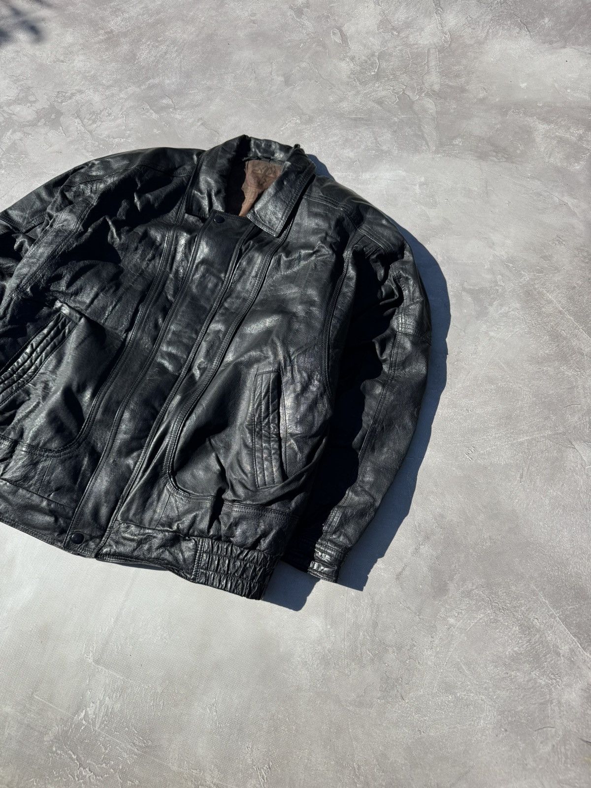 Leather Vintage Y2k Leather Jacket Size US M / EU 48-50 / 2 - 2 Thumbnail