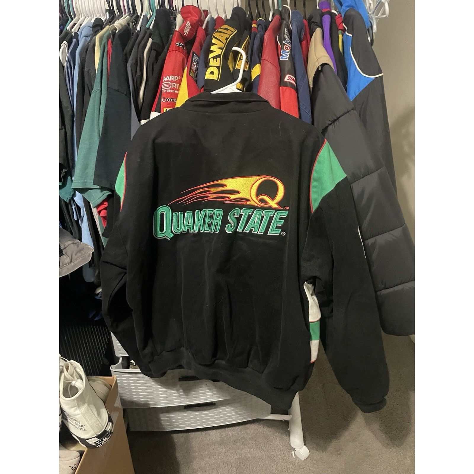 Chase Authentics Size M- Steve Kinser Quaker State Sprint Car Racing Jacket Size US M / EU 48-50 / 2 - 2 Thumbnail