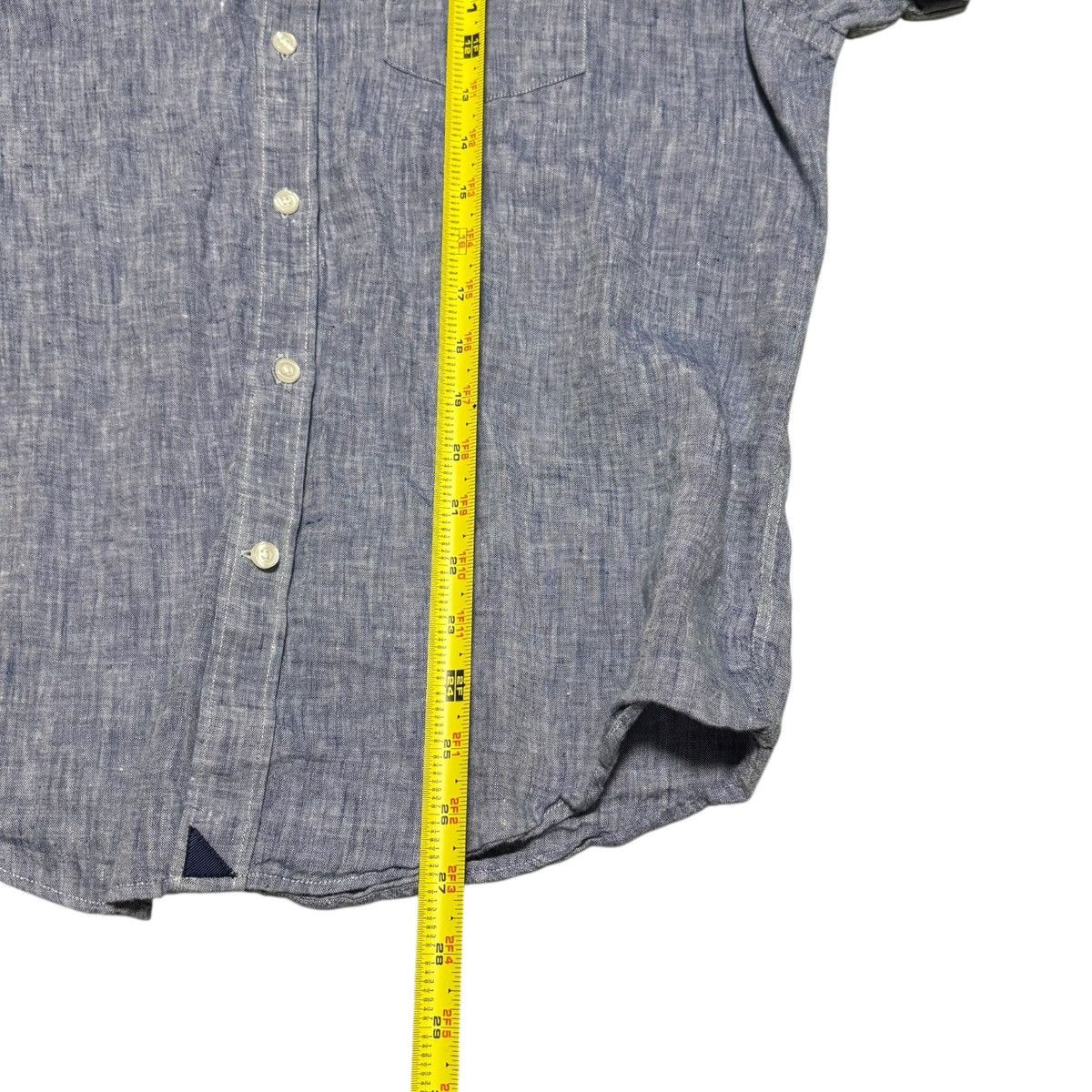 UNTUCKit UNTUCKit Blue Collared Button Up Short Sleeve Shirt Men's L Size US L / EU 52-54 / 3 - 7 Thumbnail