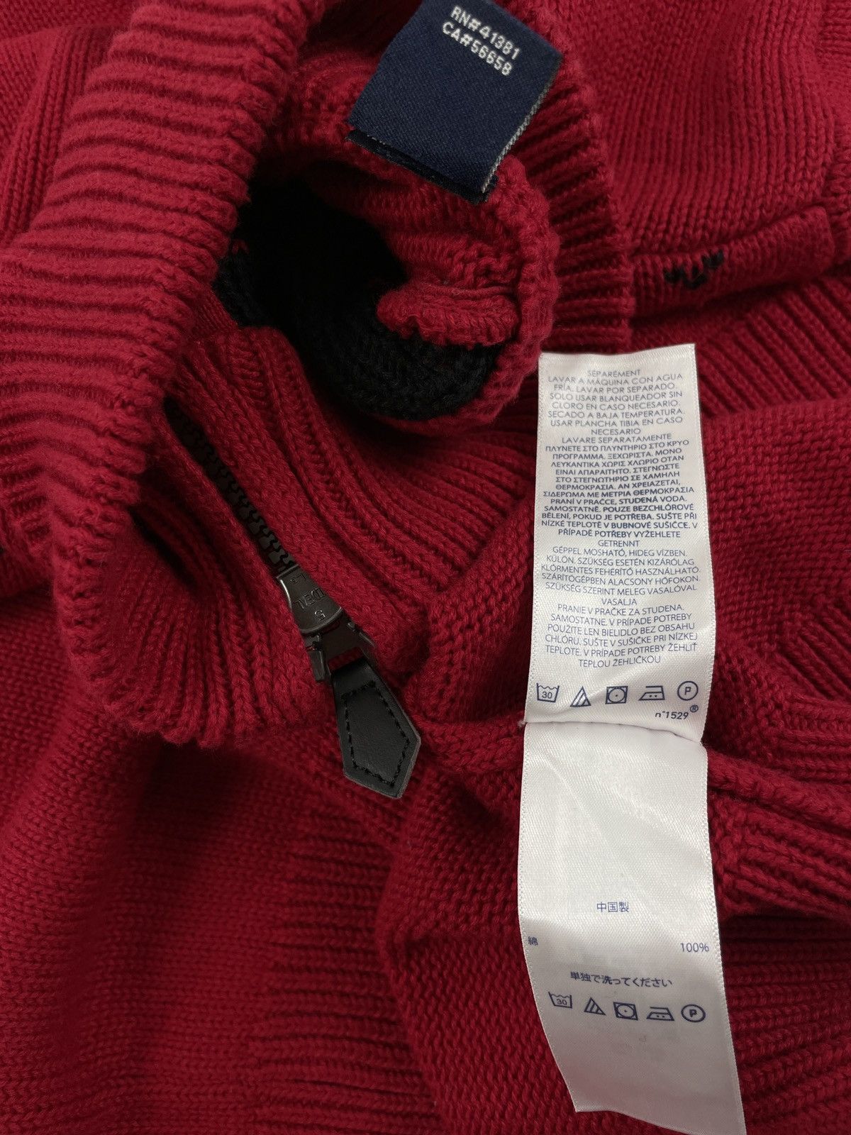 Denim & Supply Ralph Lauren × Polo Ralph Lauren × Ralph Lauren Vintage Moose Deer 1/4 Zip Mock Neck Jumper Pullover Sweater Size US M / EU 48-50 / 2 - 14 Thumbnail