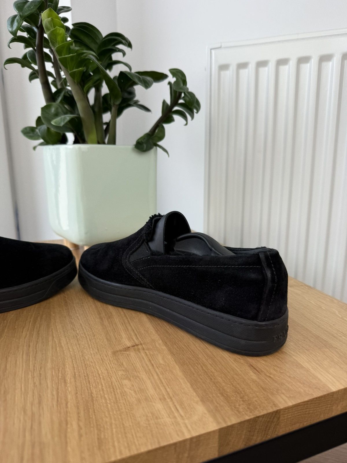 Prada × Vintage Prada Vintage Women’s Black Luxury Leather Shoes Sneakers Size US 6 / IT 36 - 8 Thumbnail