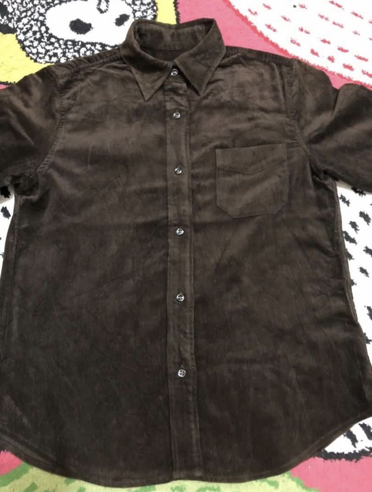 Uniqlo Brown Uniqlo Corduroy Button Up Shirt Size M / US 6-8 / IT 42-44 - 2 Thumbnail
