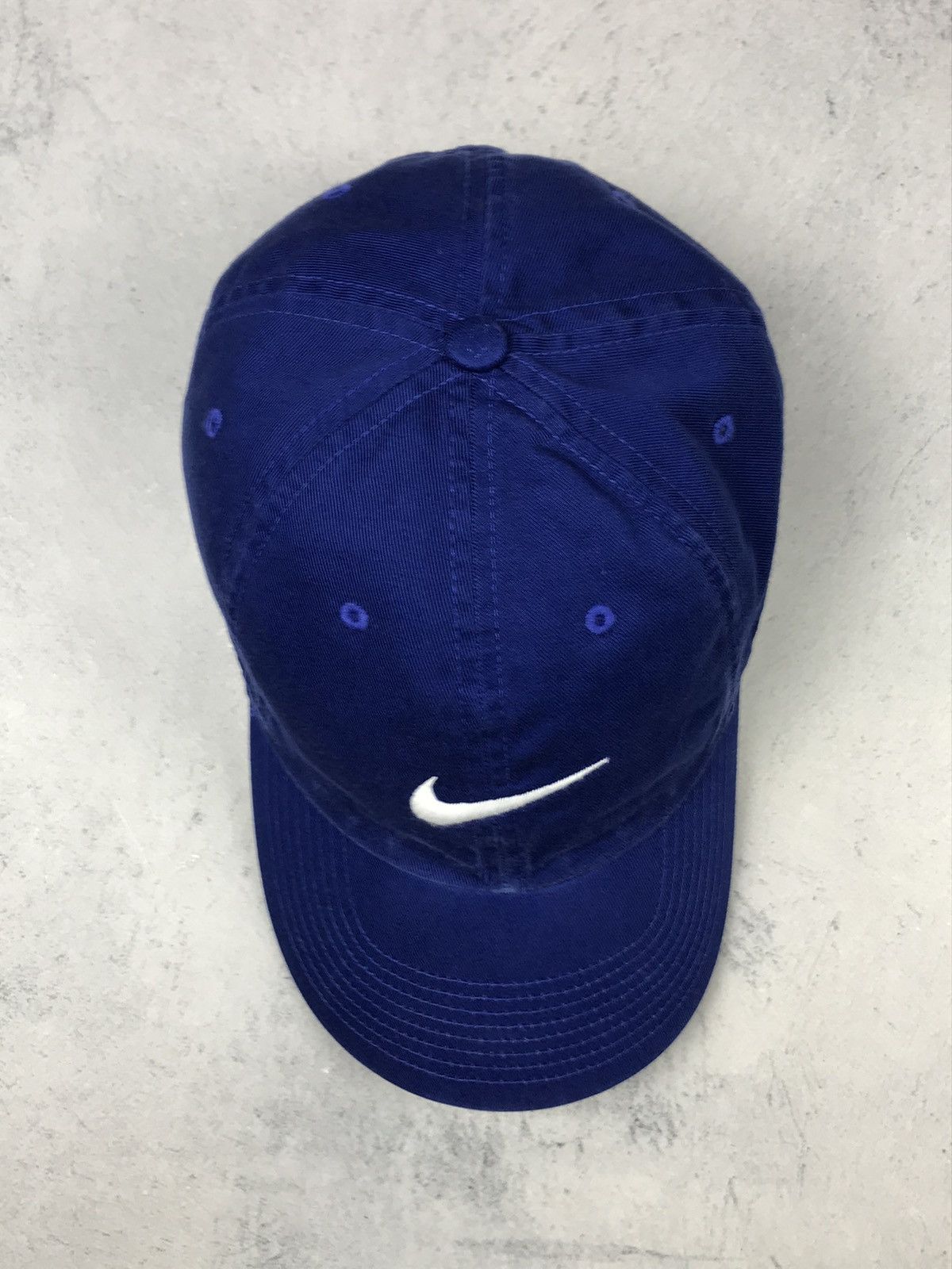 Nike × Vintage Vintage Nike Embroidered Centre Swoosh Logo Cap 00’s y2k Size ONE SIZE - 5 Thumbnail