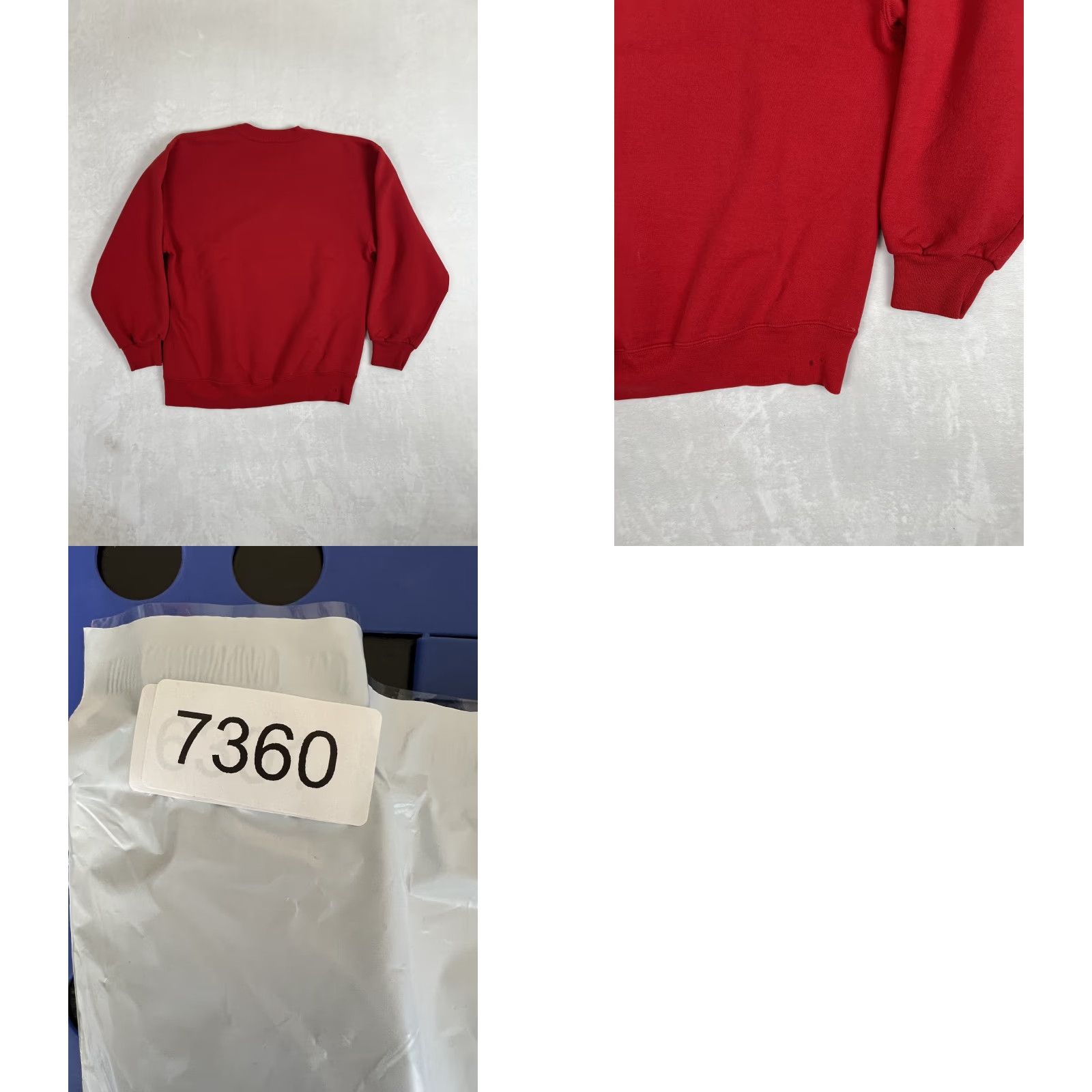 Jerzees VINTAGE Jerzees Sweatshirt Red 90s California USA Made Long Sleeve Crew Neck Fleece Size L Men Pullover Winter Fall Spring Beer Pattern Solid Size US L / EU 52-54 / 3 - 8 Thumbnail