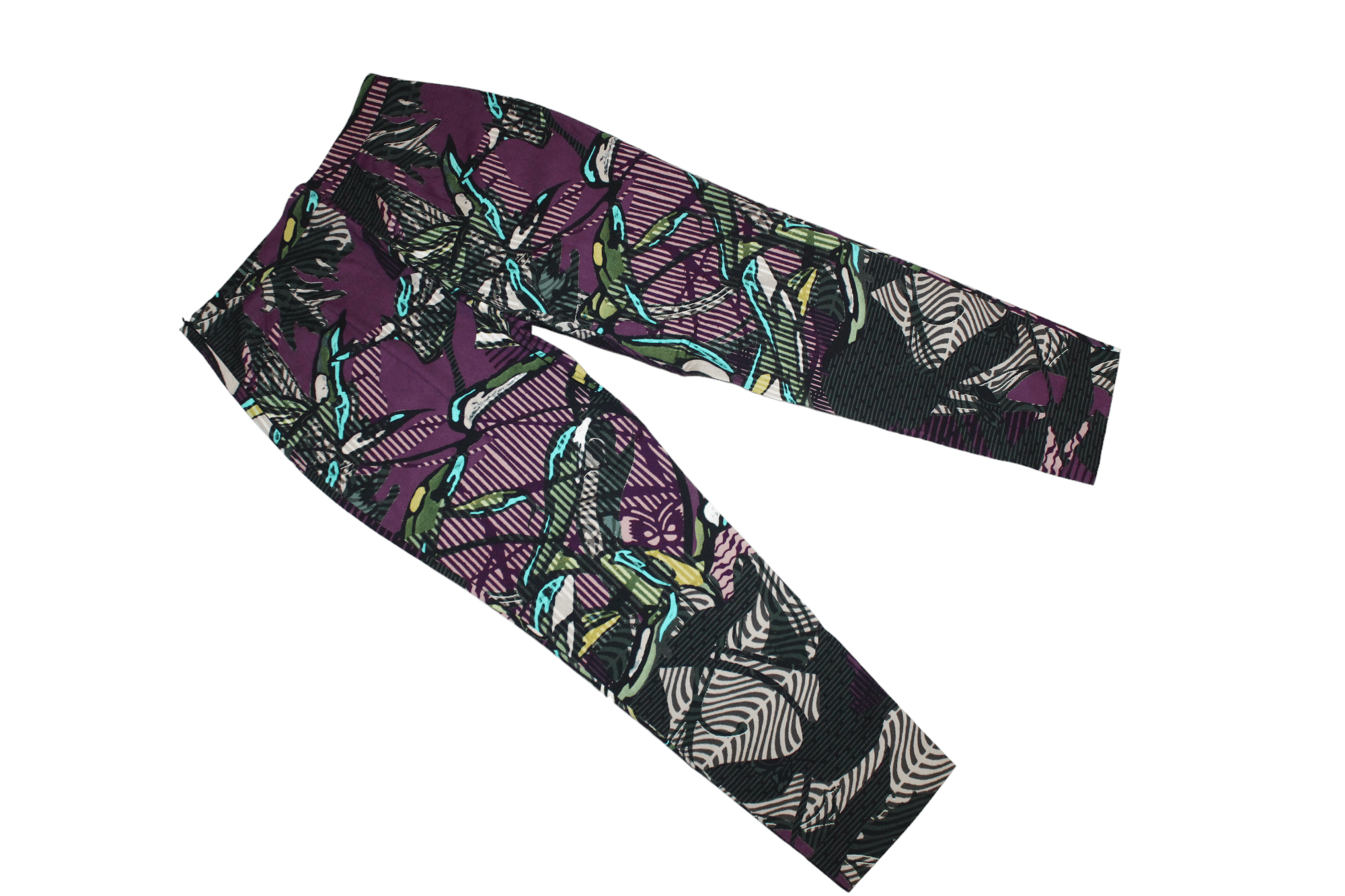 Krizia Uomo PerTe Krizia Lining Waffle Cotton Woven Floral Trouser Size 32" / US 10 / IT 46 - 6 Thumbnail