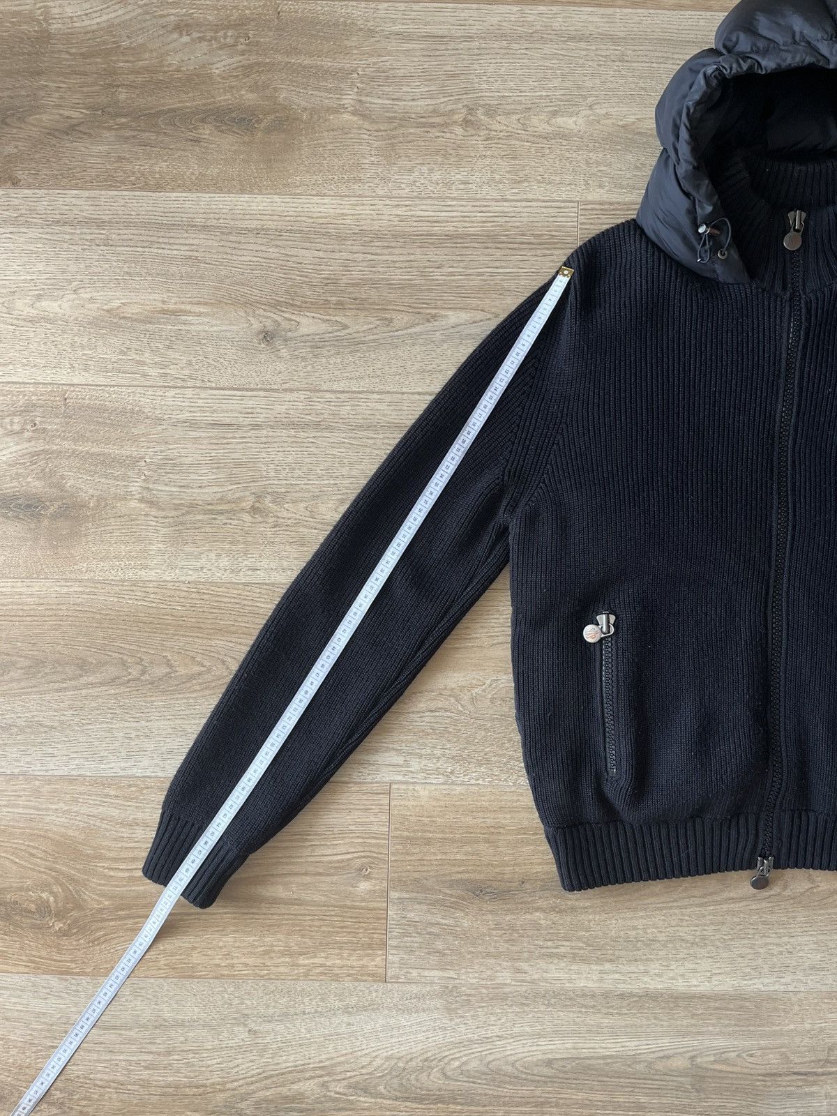 Moncler Moncler bi-material cardigan Size US L / EU 52-54 / 3 - 15 Thumbnail