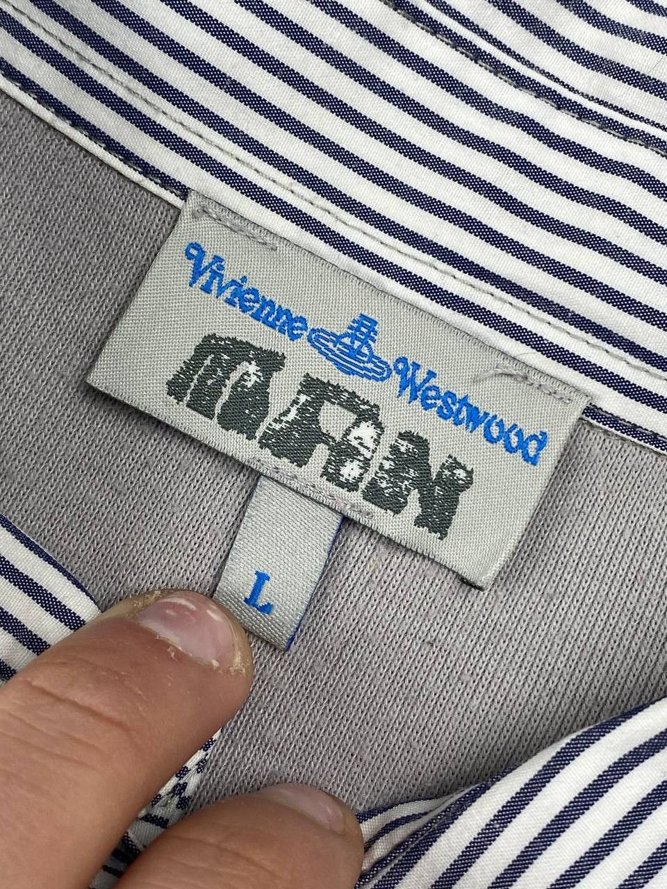 Vivienne Westwood Vivienne Westwood Polo Shirt Big Logo Men Size L Gray Size US L / EU 52-54 / 3 - 7 Thumbnail