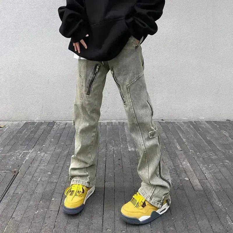 Japanese Brand Retro washed micro flared casual jeans Size US 32 / EU 48 - 3 Thumbnail