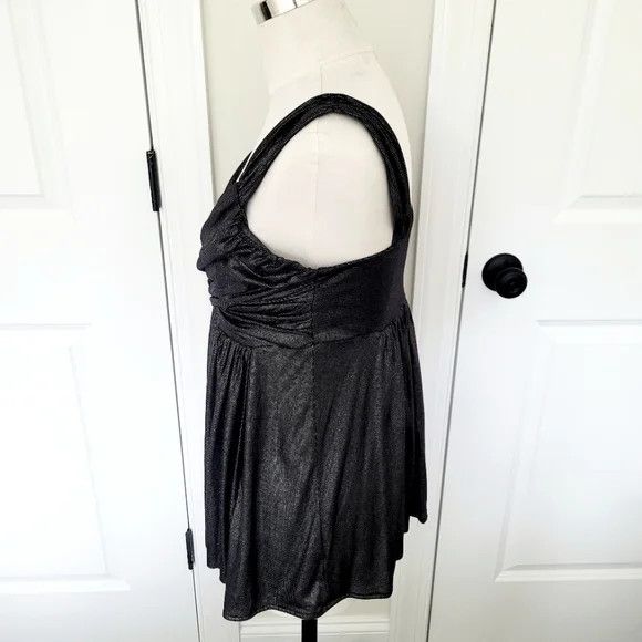 Express Metallic Sleeveless Empire-Waist Tunic Gift Party Size S / US 4 / IT 40 - 6 Thumbnail