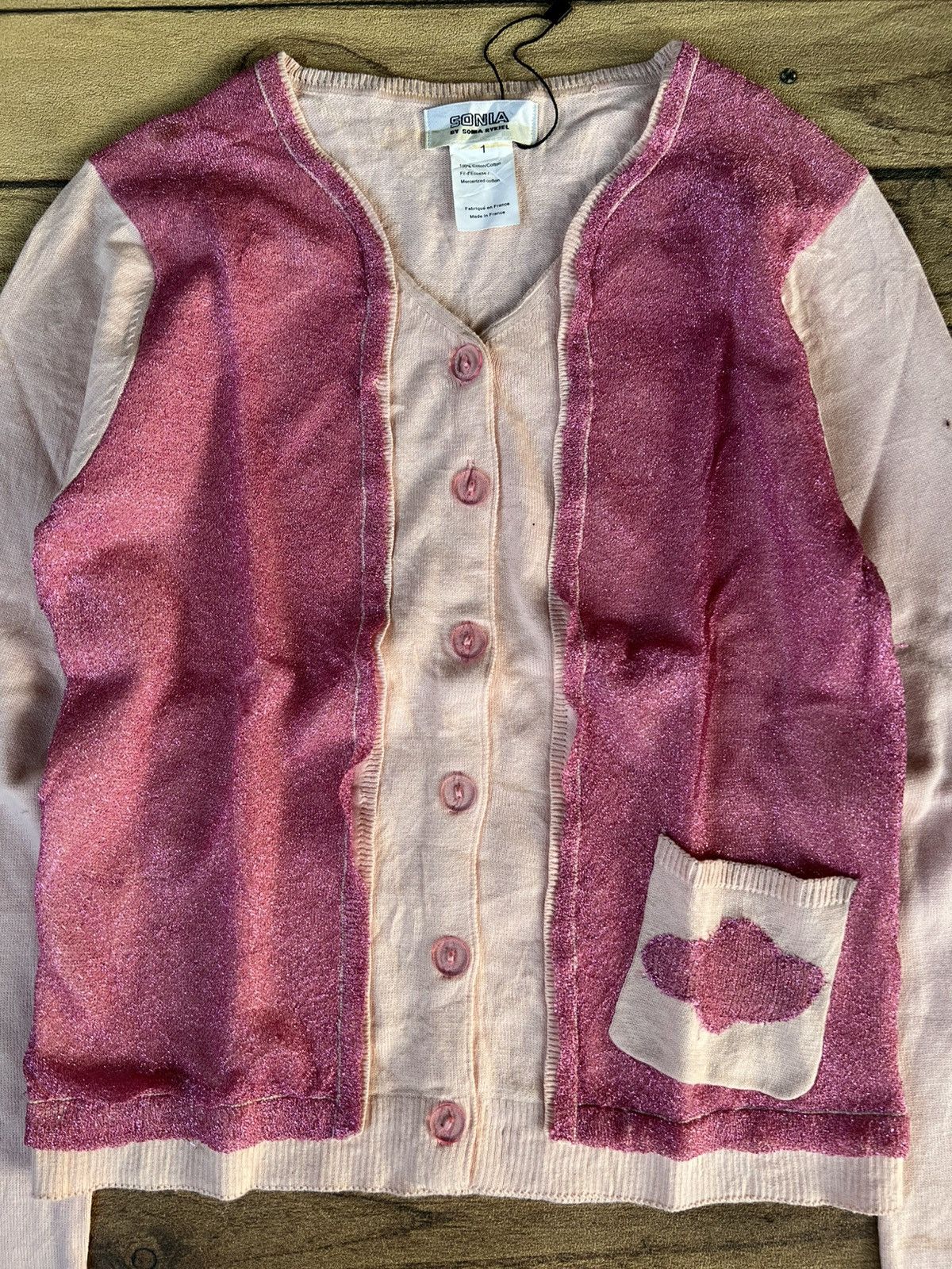 Sonia Rykiel Sonia rykiel pink blink cardigan Size S / US 4 / IT 40 - 2 Thumbnail