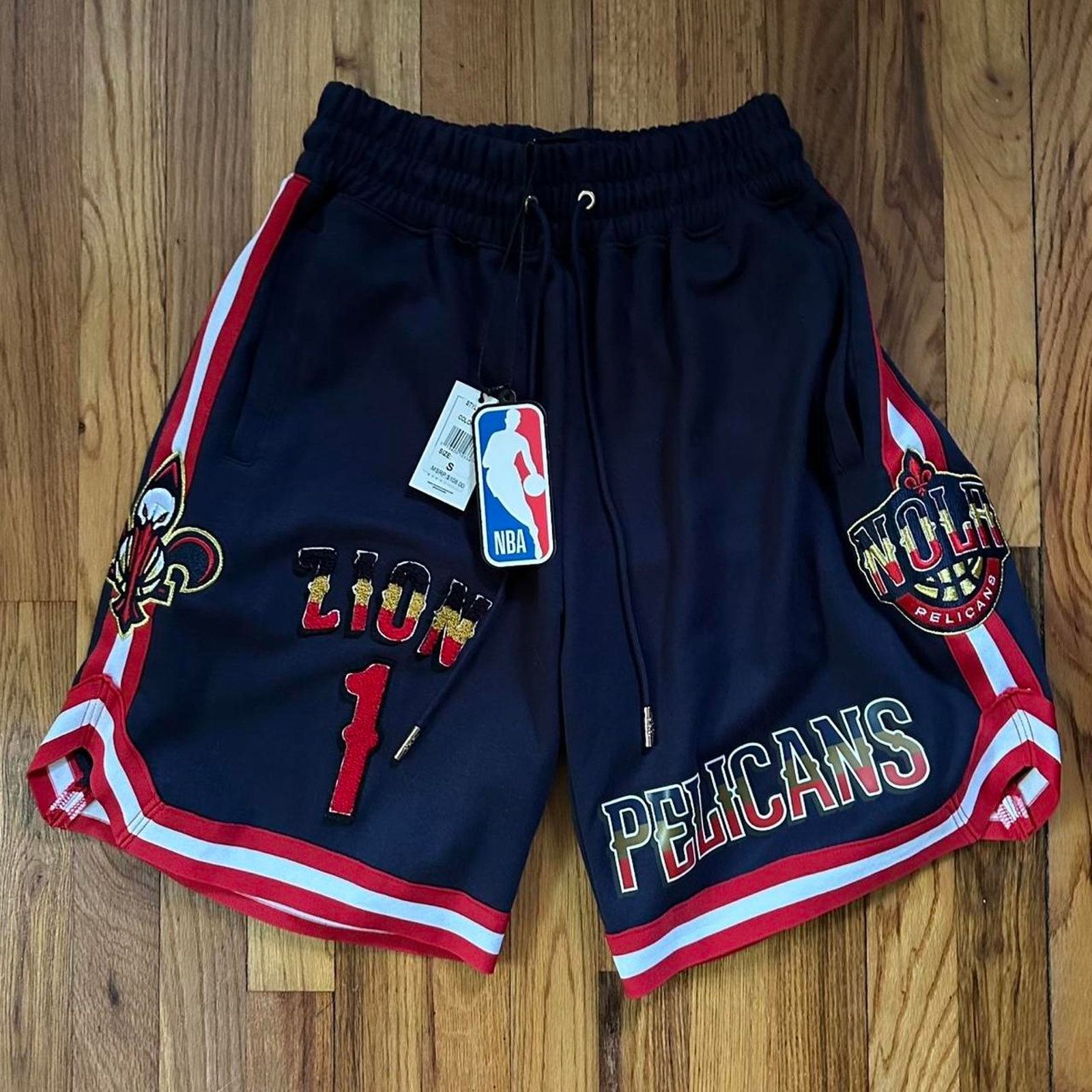 NBA NWT Pro Standard NOLA NBA Zion Pelicans Player Shorts S Size US 26 / EU 42 - 1 Thumbnail