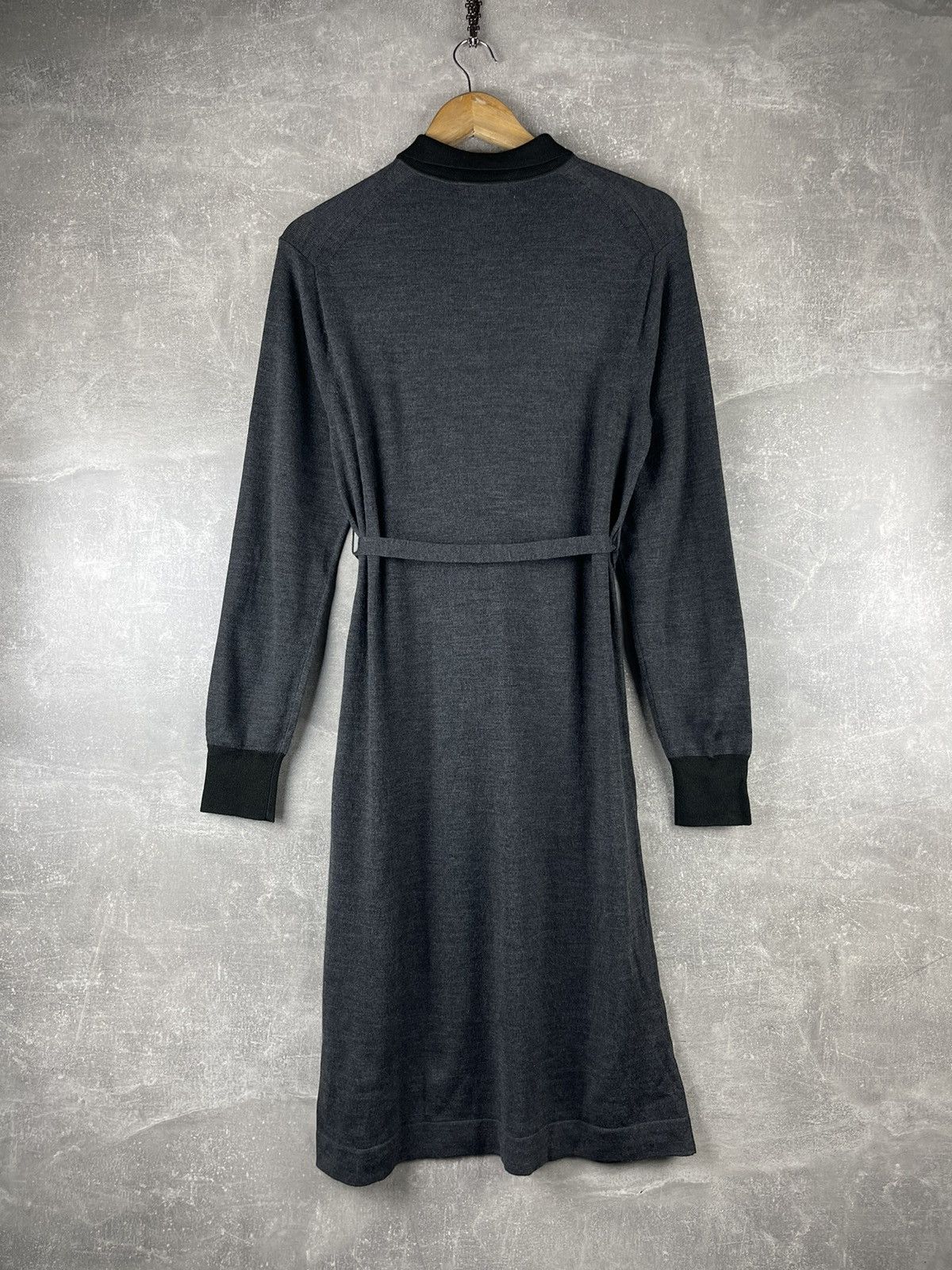 JW Anderson JW Anderson x Uniqlo Knit Polo Dress with Waist Tie Gray Size S / US 4 / IT 40 - 7 Thumbnail