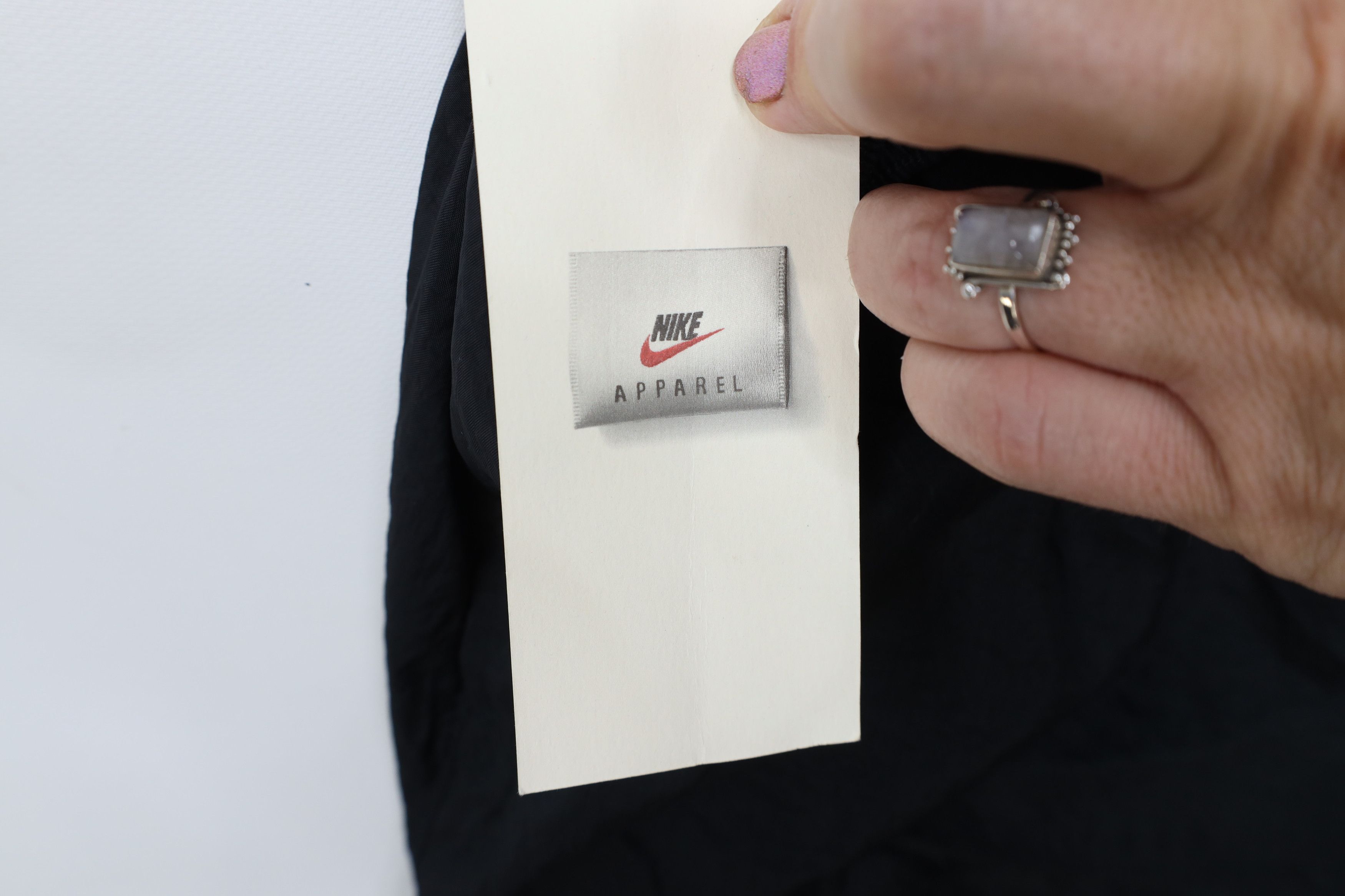 Nike Deadstock Vintage 90s Nike Mini Swoosh Soccer Shorts Black Size 26" / US 2 / IT 38 - 9 Thumbnail