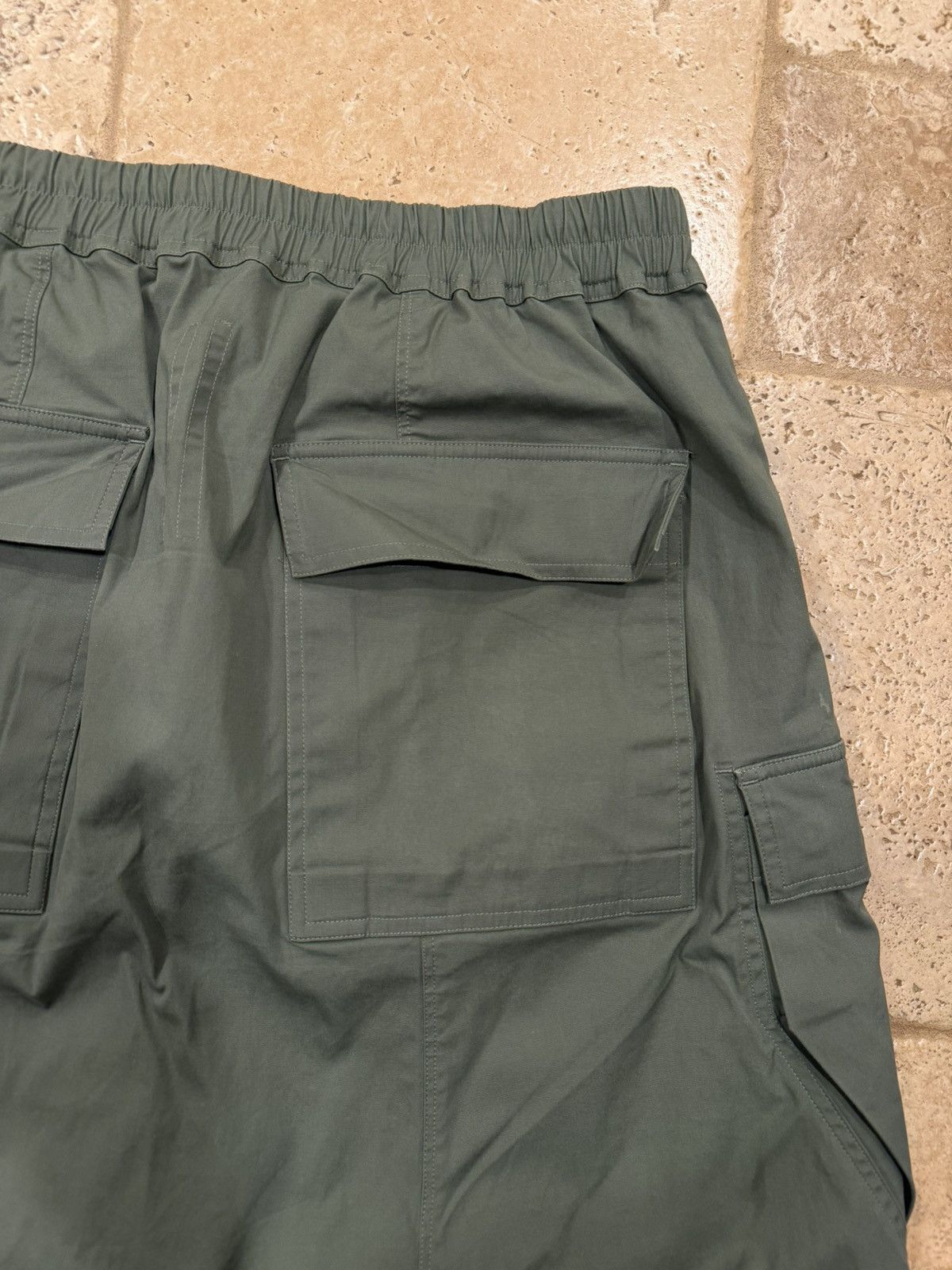 Rick Owens Rick Owens EDFU 23 Green Drop Crotch Cargo Drawstring Pants Size US 34 / EU 50 - 9 Thumbnail