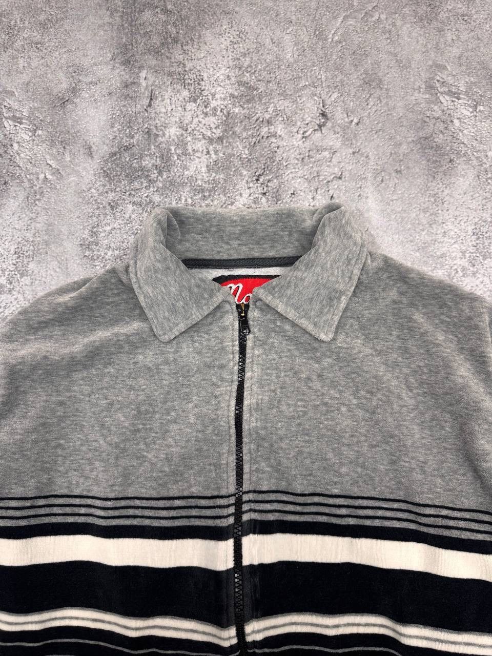 Mambo Mambo Men's Velour Zip Sweatshirt Black Grey Size L Size US L / EU 52-54 / 3 - 3 Thumbnail