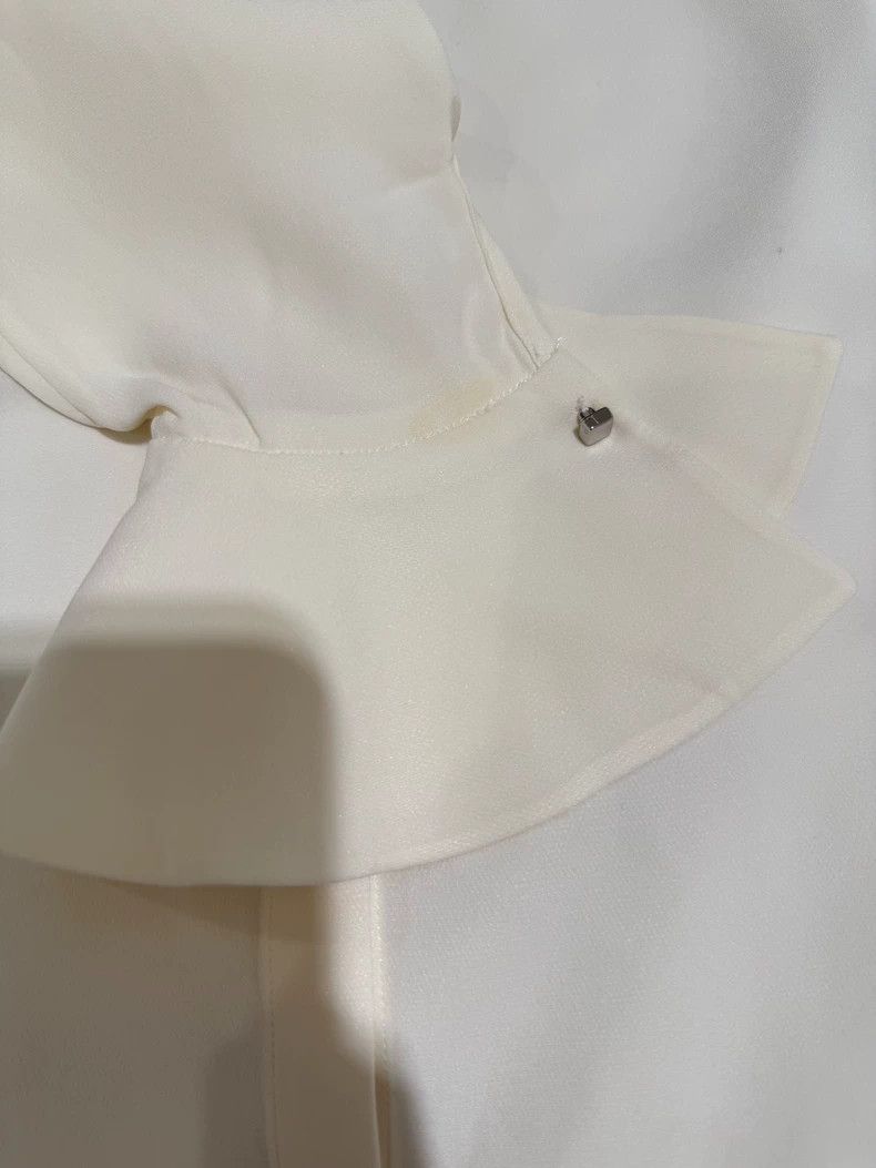 Loro Piana LORO PIANA A woman's silk shirt Size XS / US 0-2 / IT 36-38 - 8 Thumbnail