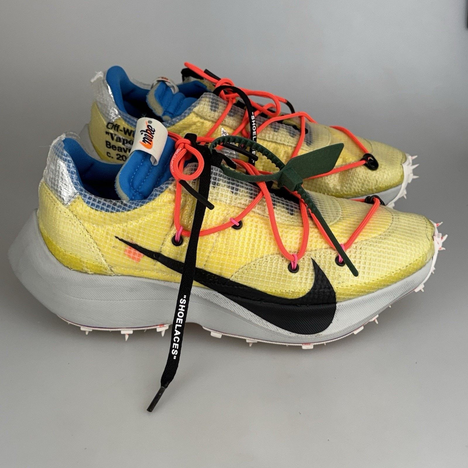 Nike × Off-White Nike Off-White Vapor Street Tour Yellow Wmn Size 12.5 CD8178 Size US 12 / IT 42 - 2 Thumbnail