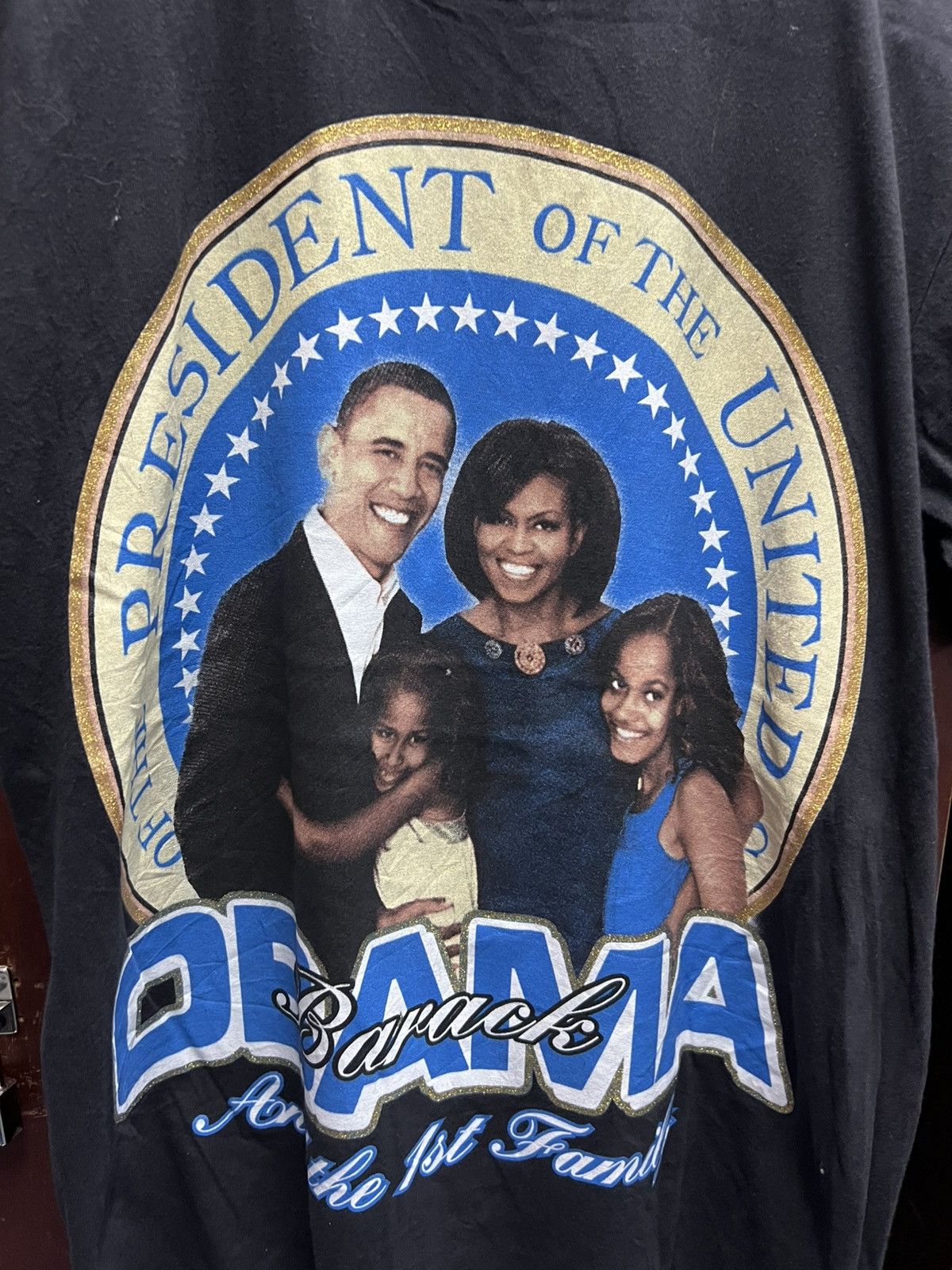 Designer × Vintage Barrack Obama Y2K T-Shirt Size US M / EU 48-50 / 2 - 2 Thumbnail