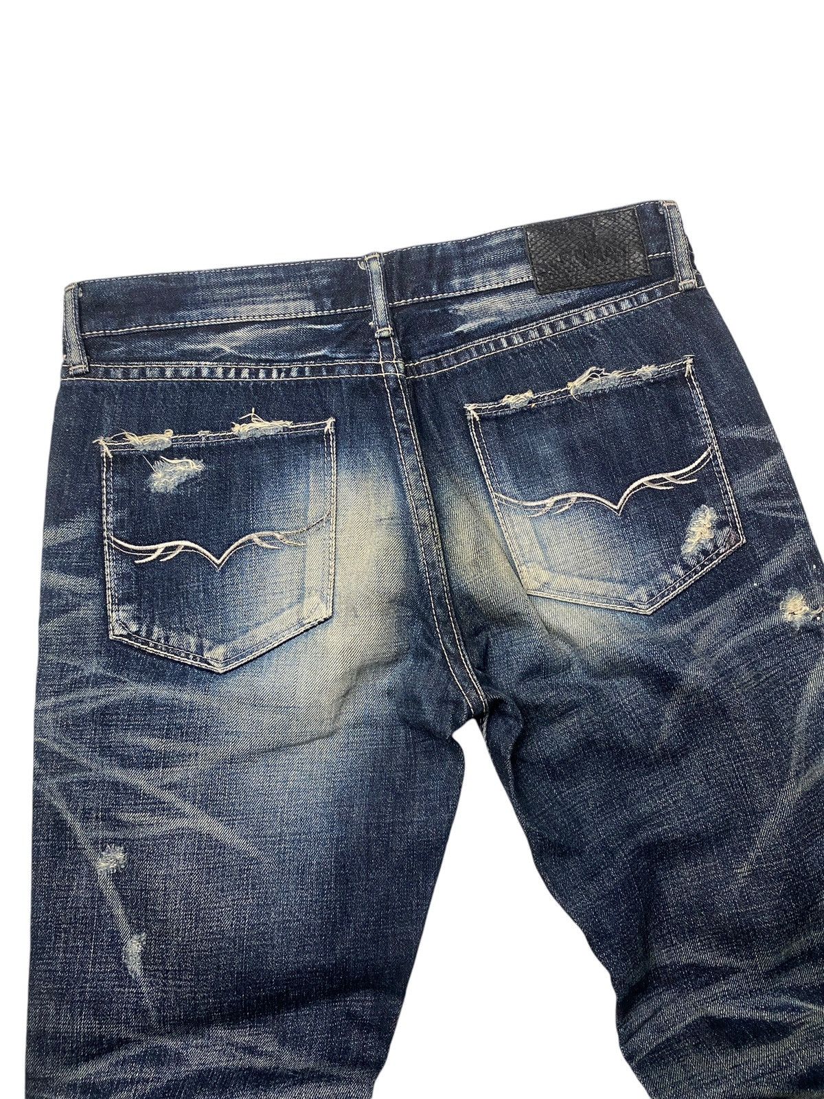 If Six Was Nine Fuga Clawmark Whiskered Seawash Jeans Size US 30 / EU 46 - 5 Thumbnail