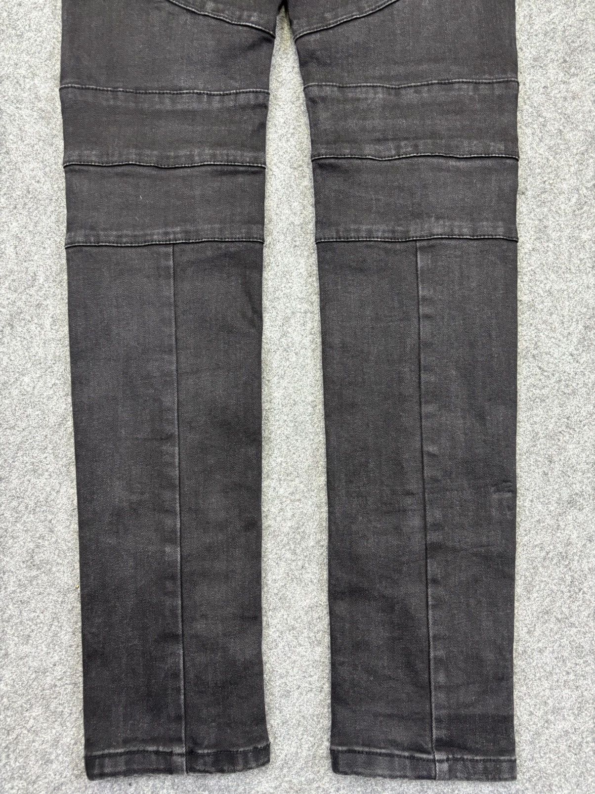 NO ID 💥Biker Denim💥No ID Biker Style Zipper Skinny Denim K28 Size US 33 - 9 Thumbnail
