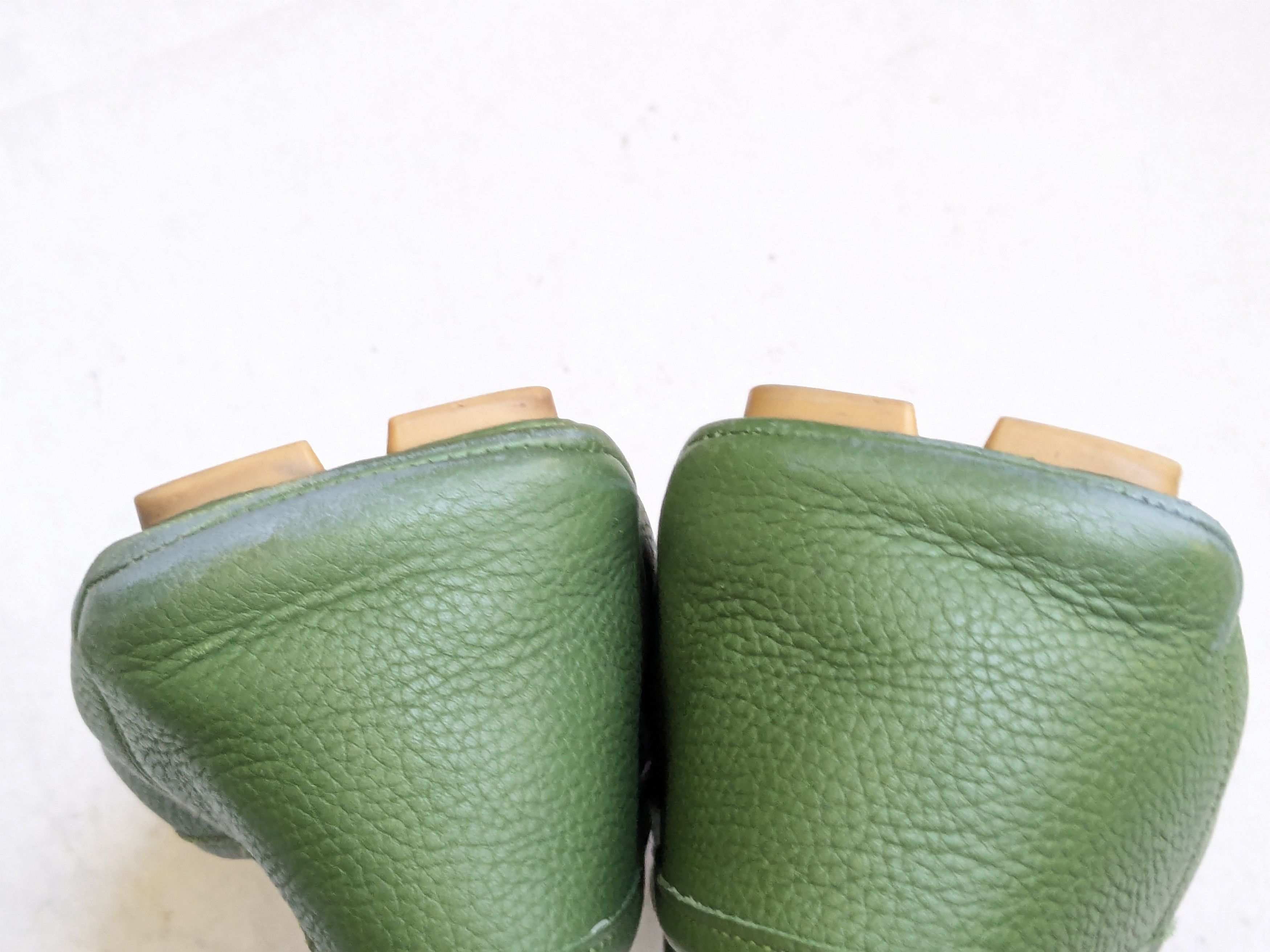 Gucci Gucci Horsebit driving loafers green 12.5 leather Size US 12.5 / EU 45-46 - 12 Thumbnail