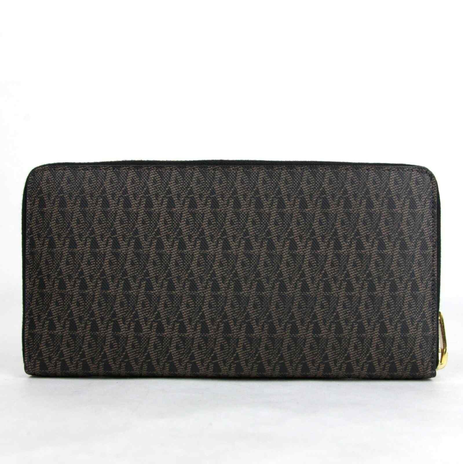 Yves Saint Laurent Saint Laurent YSL Black/Brown Leather Zip Around Wallet Size ONE SIZE - 5 Thumbnail