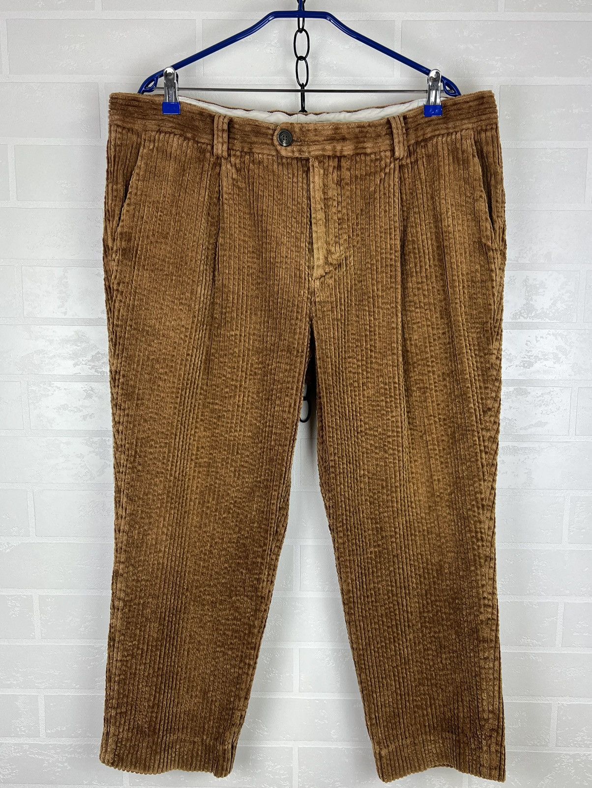 Brunello Cucinelli BRUNELLO CUCINELLI Pants Velvet Corduroy Trousers Cotton Size US 40 / EU 56 - 1 Thumbnail