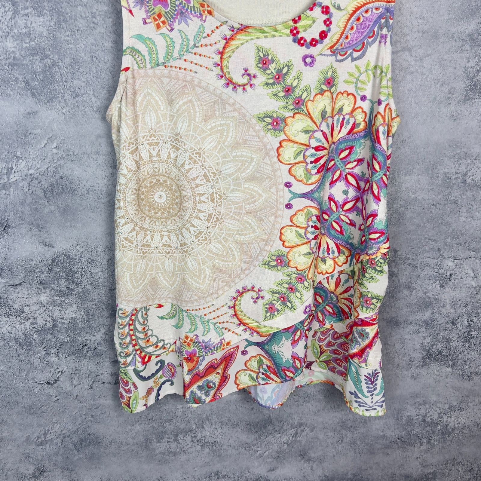 Desigual Desigual Tank Top Women's Size L Multicolor Sleeveless ` Size L / US 10 / IT 46 - 3 Thumbnail