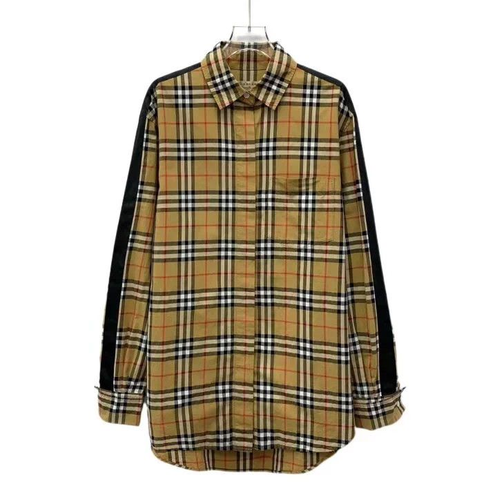 Burberry Burberry Brown Check Collared Long-Sleeve Shirt Size US S / EU 44-46 / 1 - 1 Thumbnail