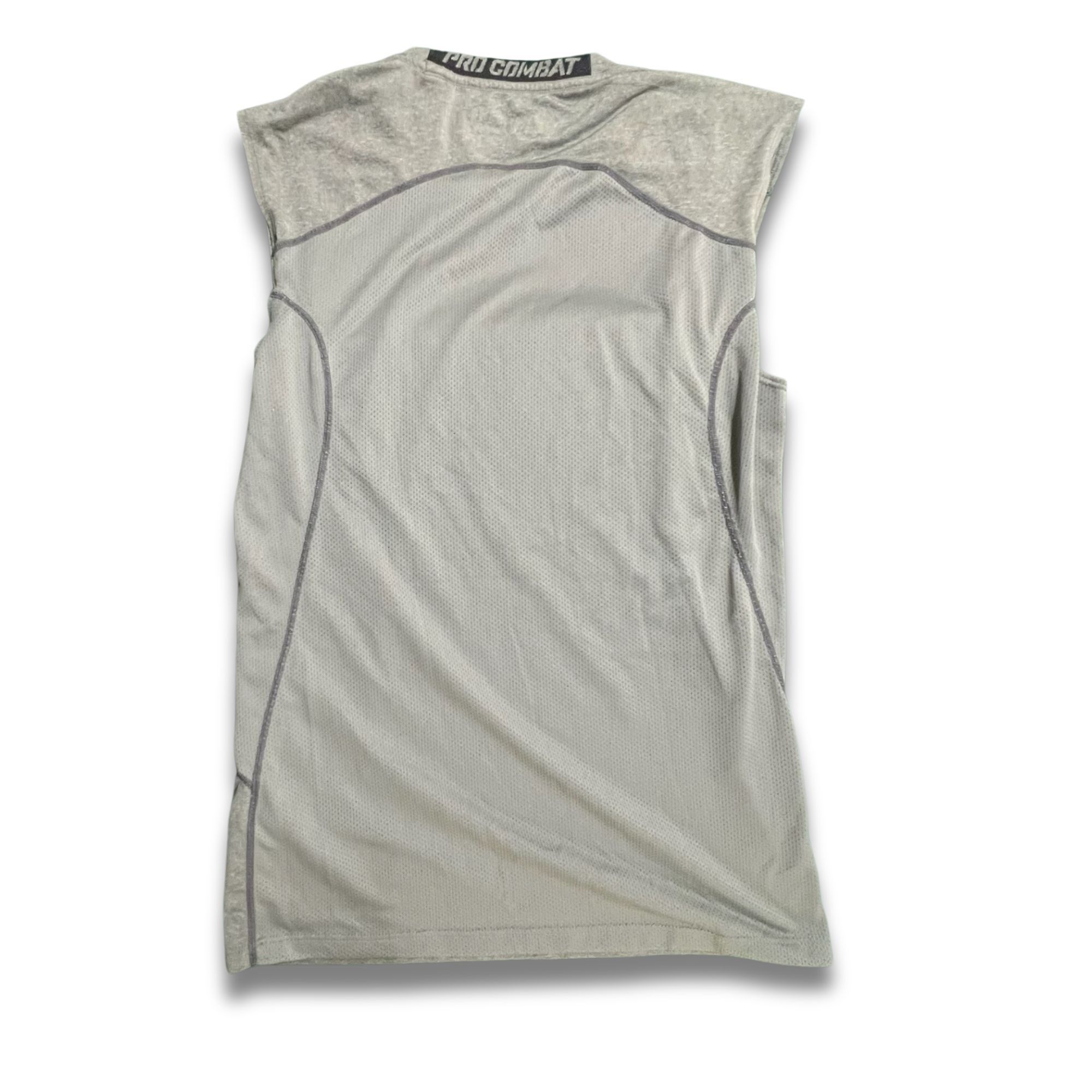 Nike Nike Pro Combat Dri-Fit Sleeveless Top Fitted Gray Small Lig Size US S / EU 44-46 / 1 - 3 Thumbnail