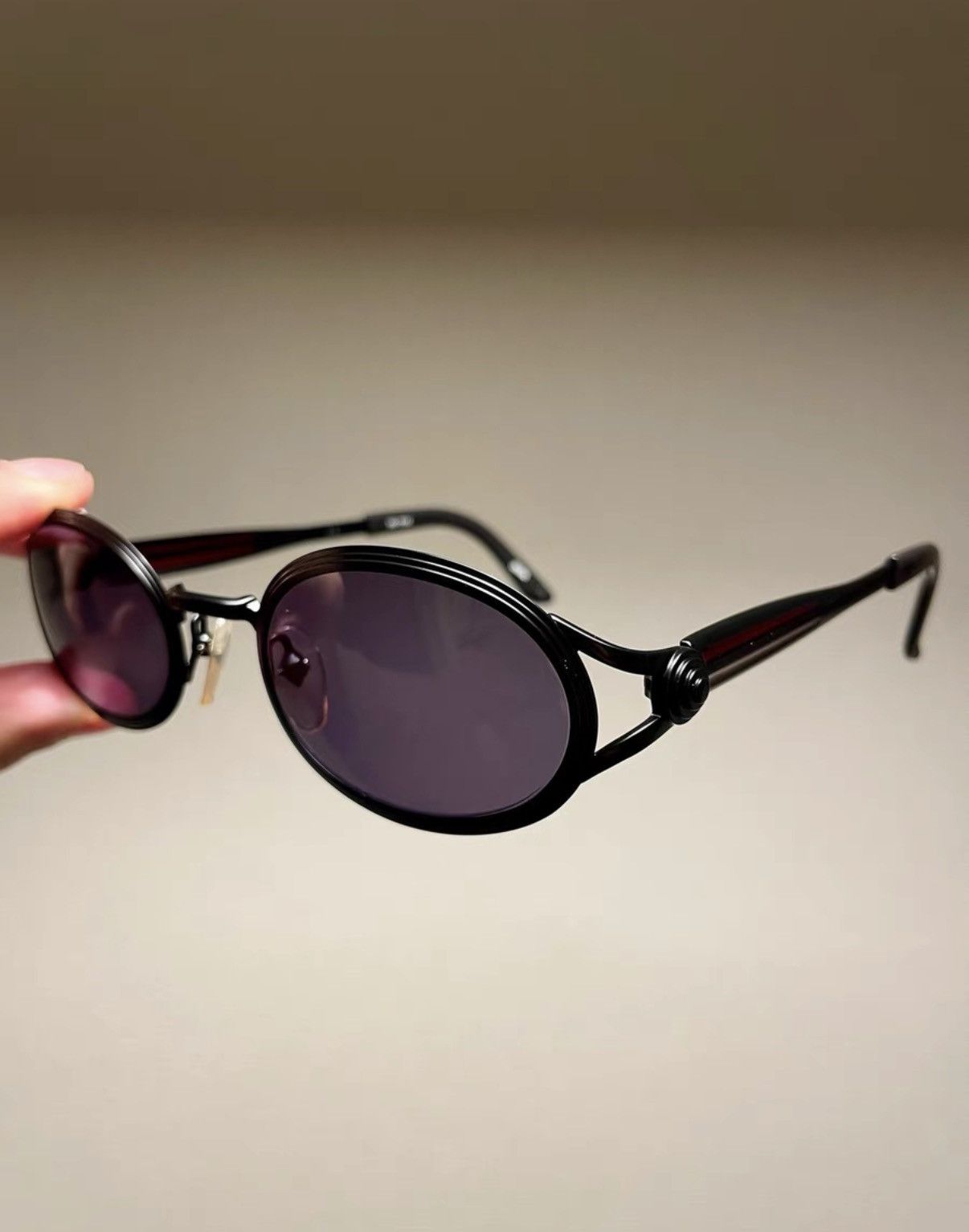 Jean Paul Gaultier Jean Paul Gaultier Steampunk Black Red Nut Sunglasses K24 Size ONE SIZE - 2 Thumbnail