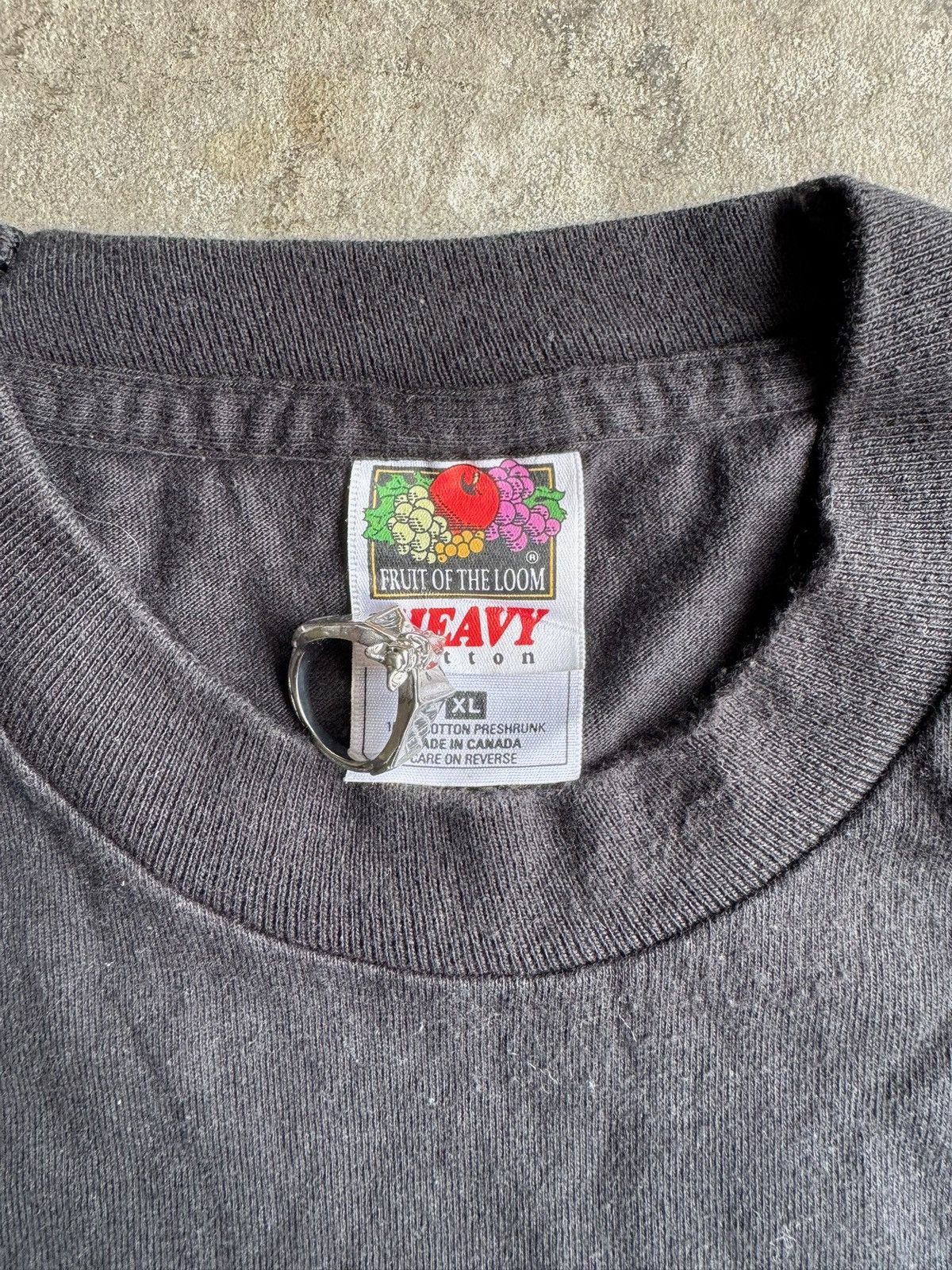 Fruit Of The Loom × Vintage Crazy Y2K Vintage Heavy JC Fruit Of The Loom Graphic Tee Size US XL / EU 56 / 4 - 5 Thumbnail