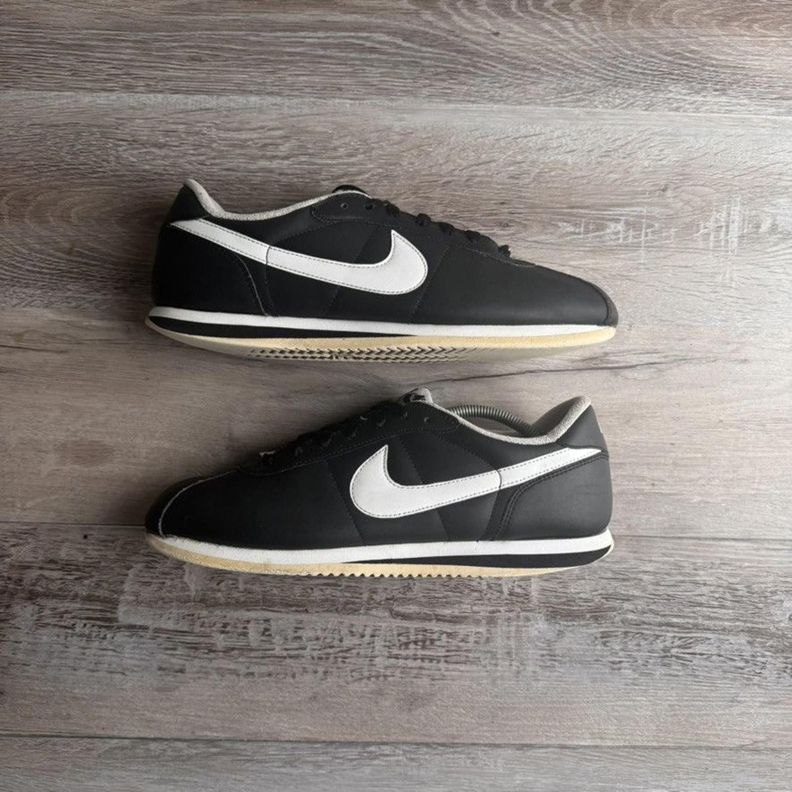 Nike NIKE • Cortez Basic Leather "Black White" (11M) Size US 11 / EU 44 - 2 Thumbnail
