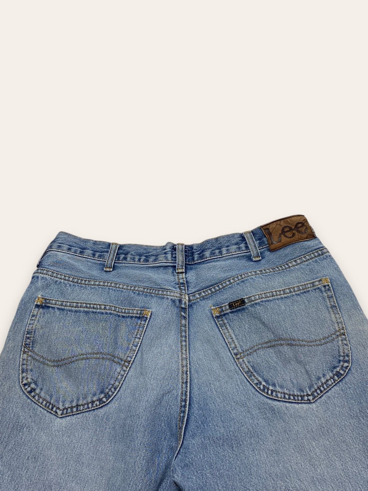 Jean Vintage LEE Light Washed Denim Jeans Wide Baggy Size US 36 / EU 52 - 10 Thumbnail