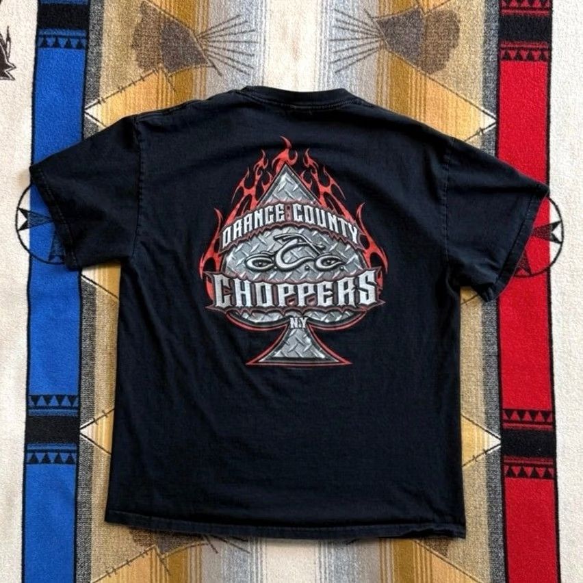 Doublet VINTAGE Orange County Choppers T-Shirt Large Biker Grunge Y2K Black Size US L / EU 52-54 / 3 - 2 Thumbnail