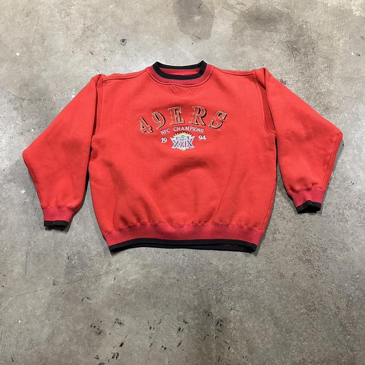 image of Vintage 1994 San Francisco 49Ers Logo Athletic Crewneck in Red, Men's (Size XL)