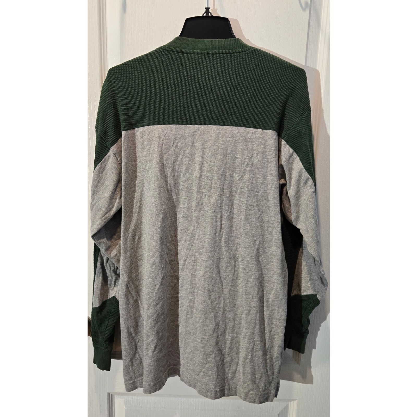 NFL Vtg Greenbay Packers long sleeve tee/waffle knit sz M Size US M / EU 48-50 / 2 - 2 Thumbnail
