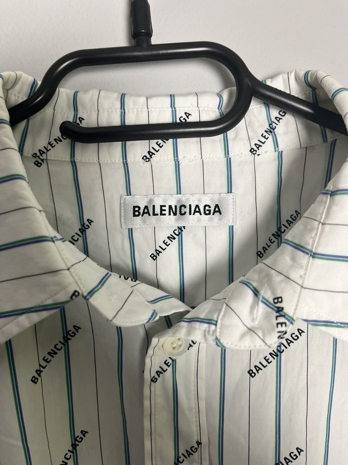 Balenciaga Balenciaga full monogram white shirt Size US M / EU 48-50 / 2 - 3 Thumbnail