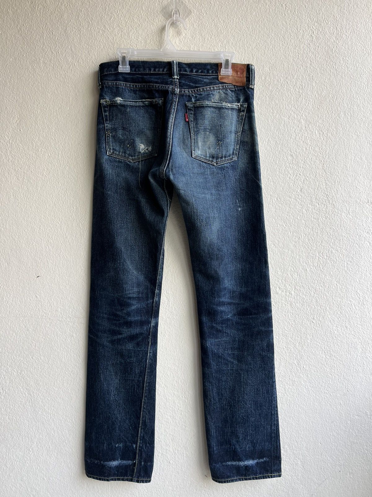 Full Count & Co. Vintage Full Count Japan Distressed Denim Selvedge Jeans Size US 30 / EU 46 - 22 Thumbnail