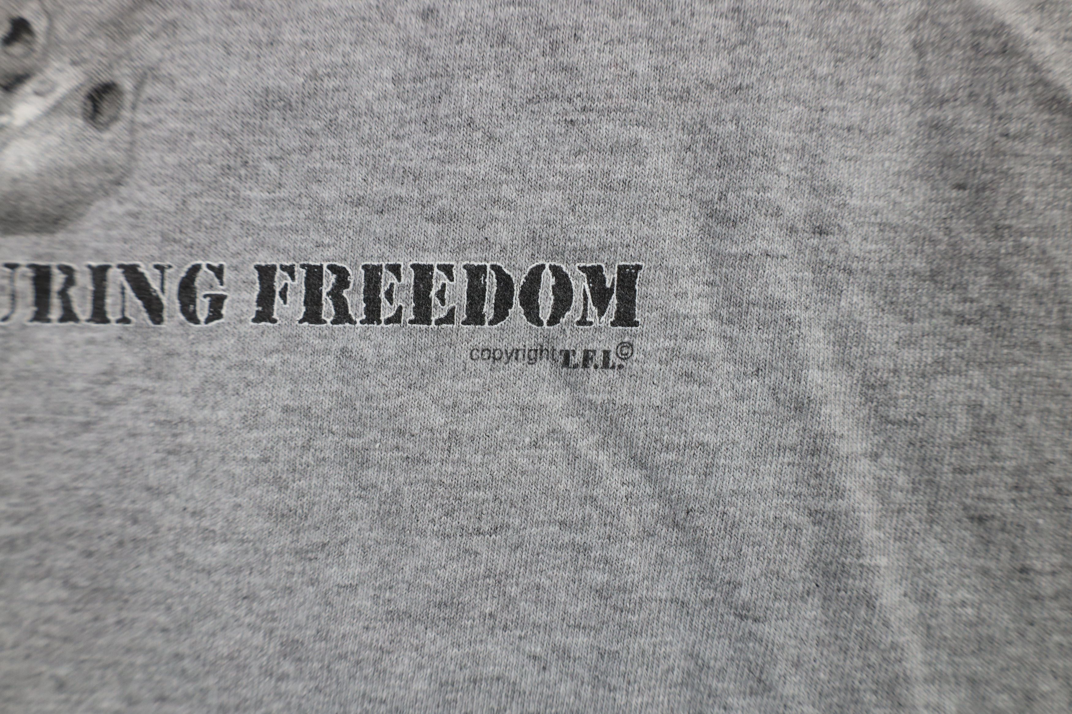 Vintage Vintage Y2K 9/11 Operation Enduring Freedom T-Shirt Gray Size US XXL / EU 58 / 5 - 5 Thumbnail