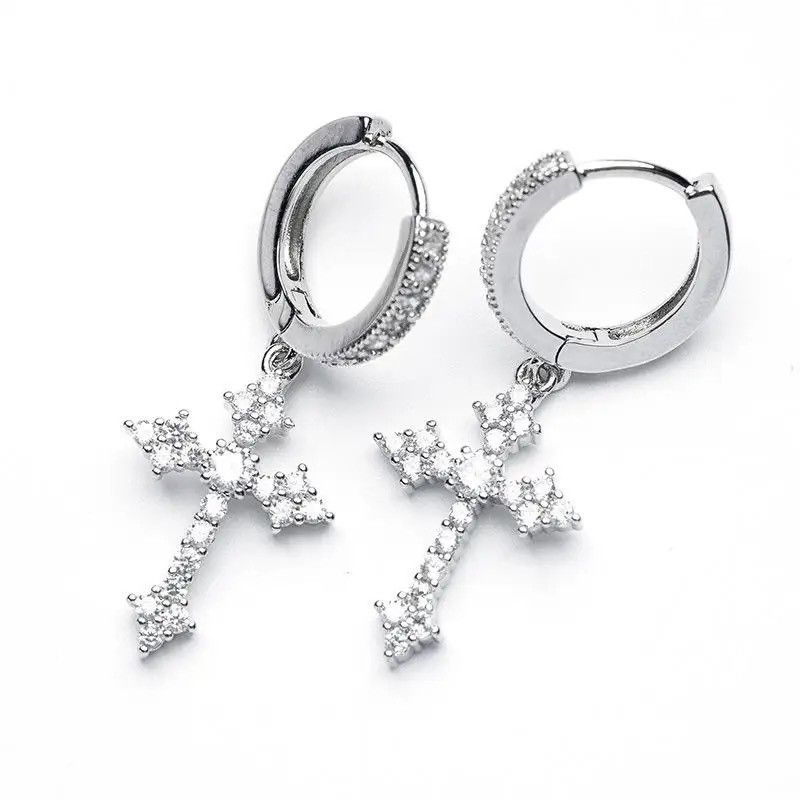 Jewelry × Vintage Punk Cross Drop Earrings Size ONE SIZE - 5 Thumbnail