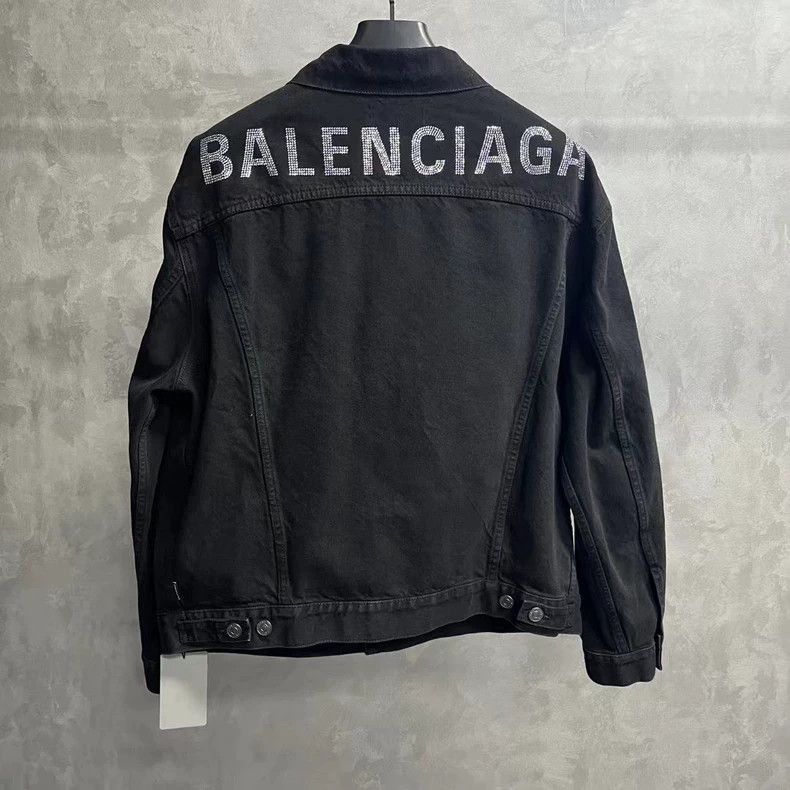 Balenciaga Balenciaga latest black back full diamond logo single breas Size US XS / EU 42 / 0 - 5 Thumbnail