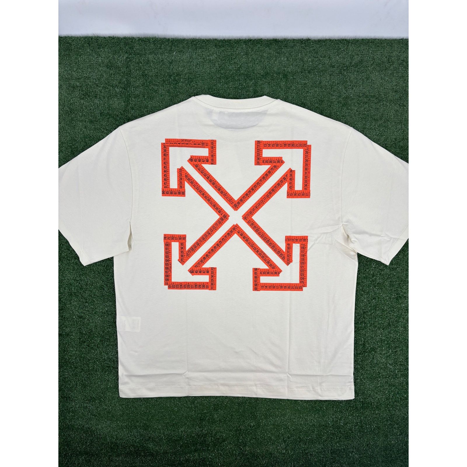 Off-White OFF-WHITE "Tape Arrows" Vanilla Ice White Skate T-Shirt XL Size US XL / EU 56 / 4 - 1 Thumbnail