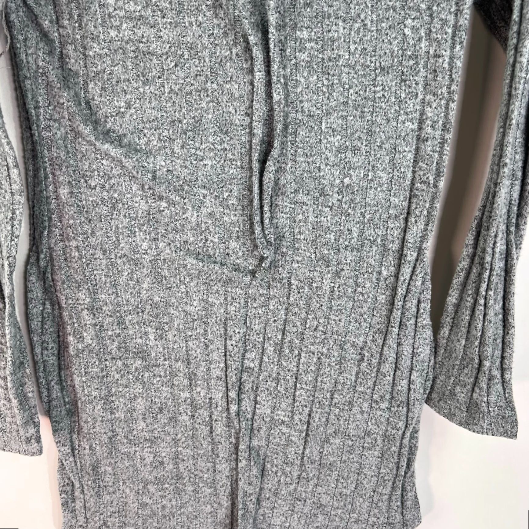 Vintage rue 21 Ribed Knit Long Hooded Sweater Womens Size M Gray Size M / US 6-8 / IT 42-44 - 4 Thumbnail