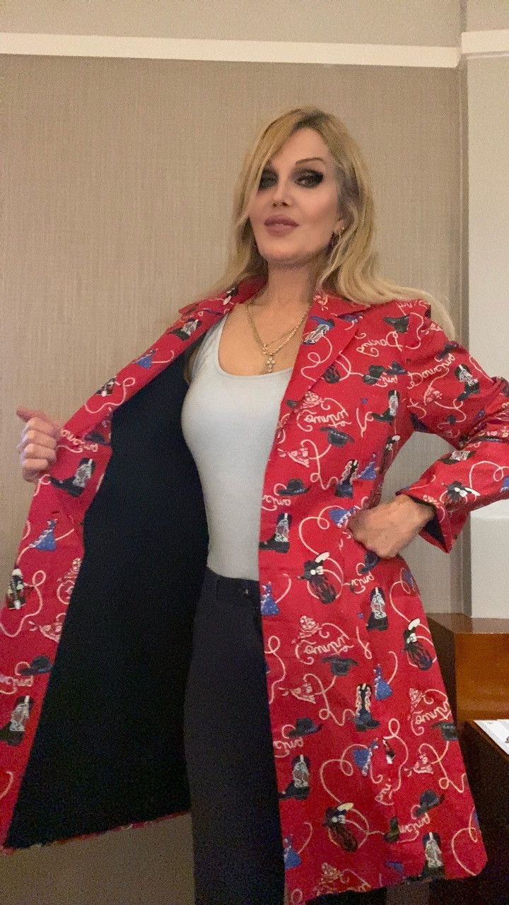 Other Western Printed Sparkle Red Coat Size M / US 6-8 / IT 42-44 - 12 Thumbnail