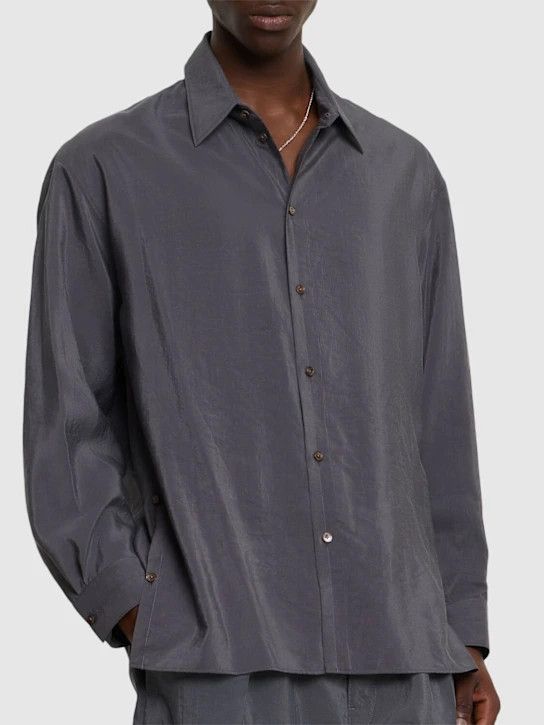 Lemaire o1lsvrm0425 Twisted Shirt in Asphalt Size US S / EU 44-46 / 1 - 3 Thumbnail