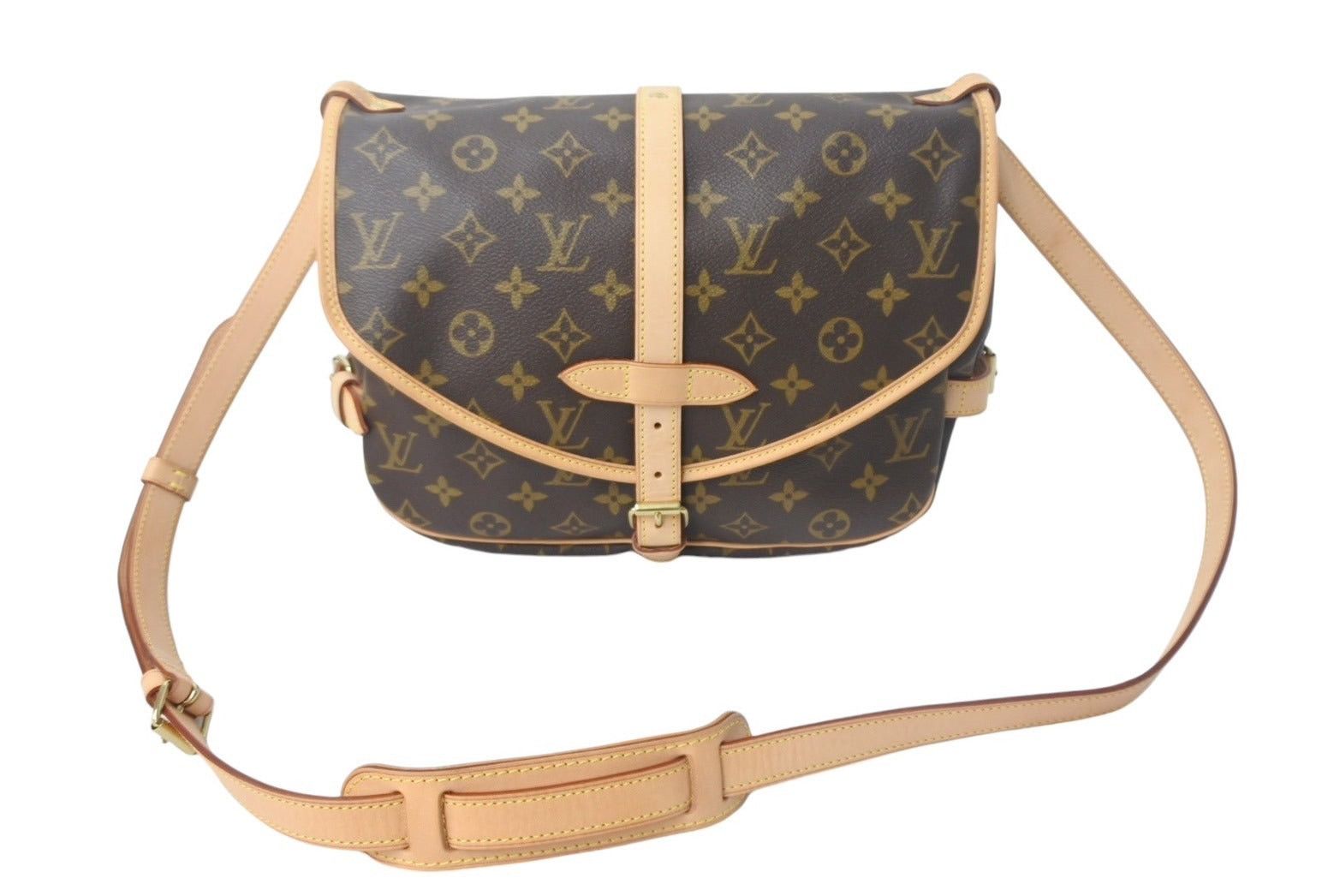 Louis Vuitton Saumur 30 Shoulder Bag in Brown, Men's