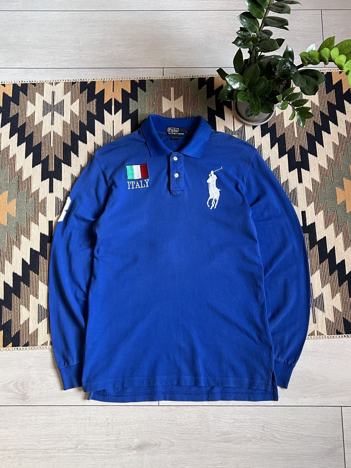 Polo Ralph Lauren Polo Ralph Lauren Italy Chief Keef Vntg Longsleeve Big Pony Size US M / EU 48-50 / 2 - 1 Thumbnail