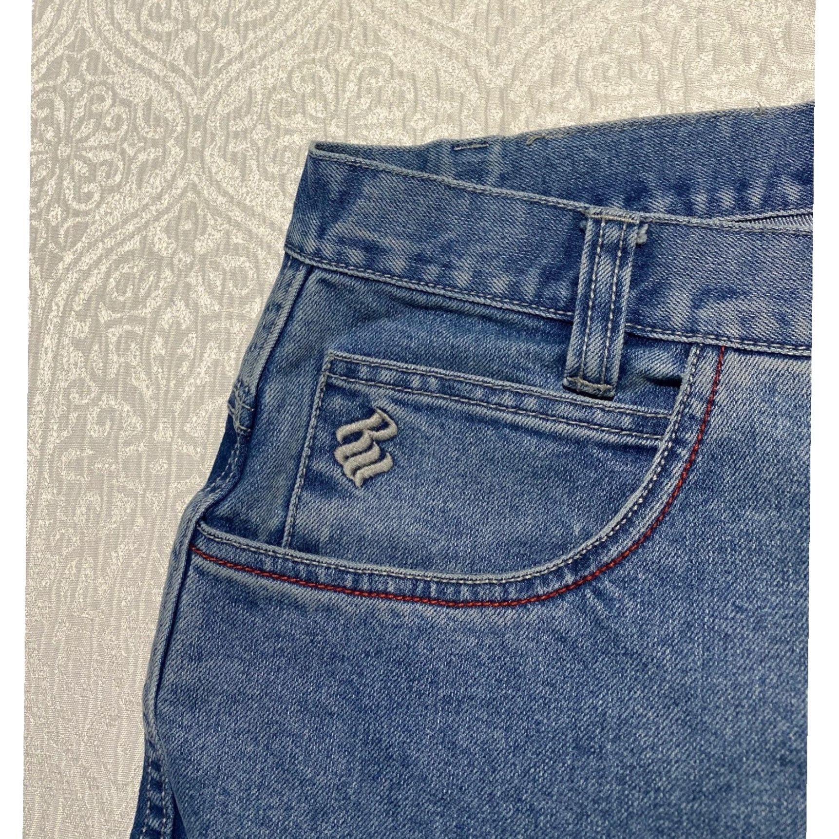 Rocawear Rocawear Jeans Mens Size 40x34 Blue Denim Embroidered Logo Baggy Wide-Leg 90s Retro Logo Size US 40 / EU 56 - 2 Thumbnail
