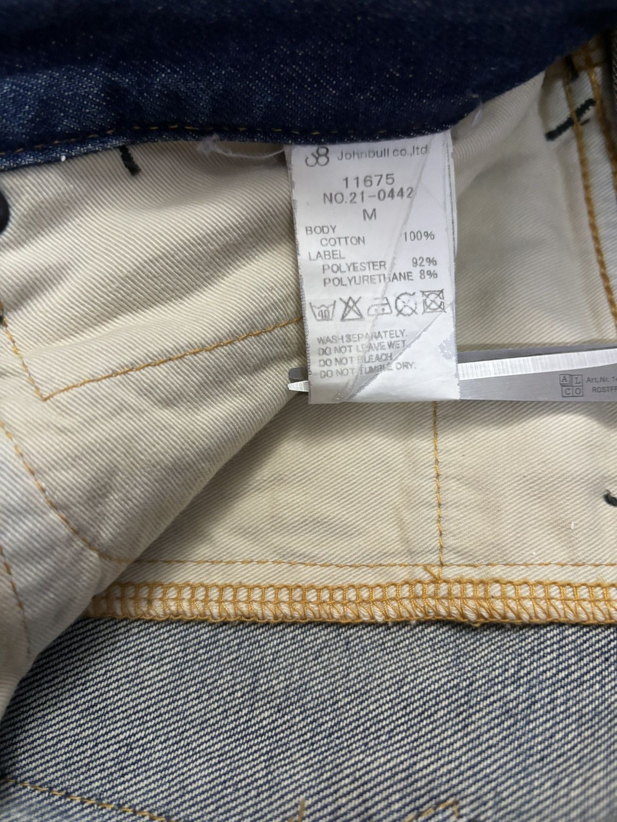 Johnbull Vintage Japanese Brand Johnbull Blue Faded Distressed Jeans Size US 31 - 16 Thumbnail